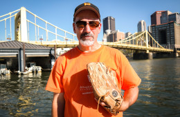 Pittsburgh's Pete Schell says he's probably collected about 300 to 400 baseballs in the 15 years he's been shagging balls outside the Pirates' ballparks. But the dream of catching one on the fly has so far eluded him. Photo: Lou Blouin