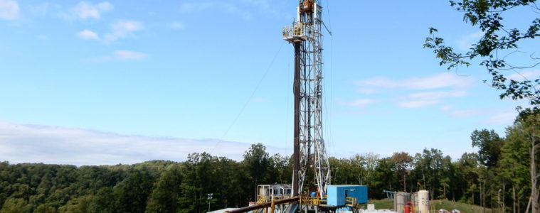 fracking natural gas well