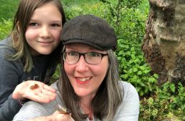 Kathryn Reilly and her daughter Madeline live in Crofton, Maryland where cicadas have emerged in large numbers. They are currently ranked 7th on the Cicada Safari leaderboard. Photo: Kathryn Reilly