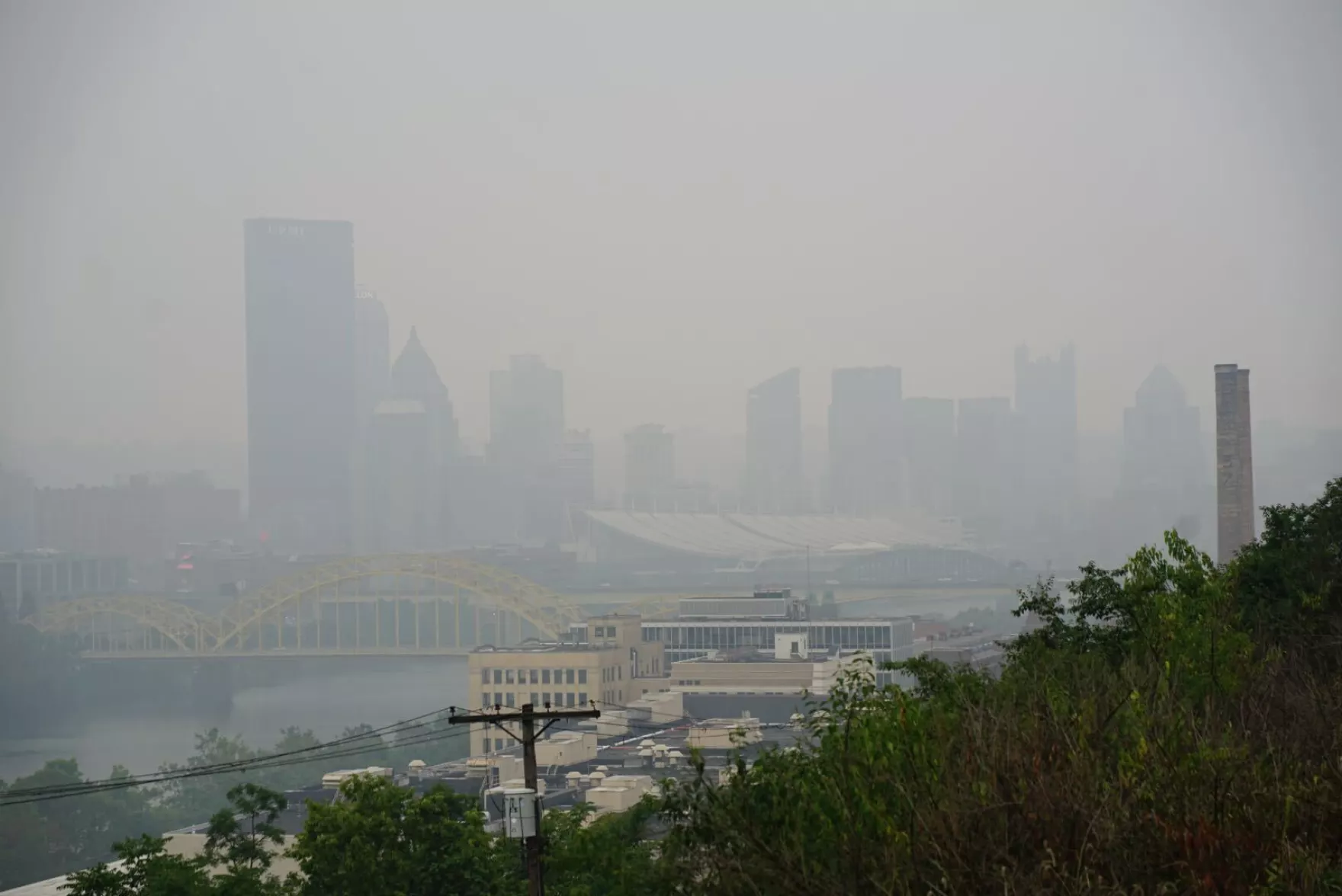 Haze in Downtown Pittsburgh