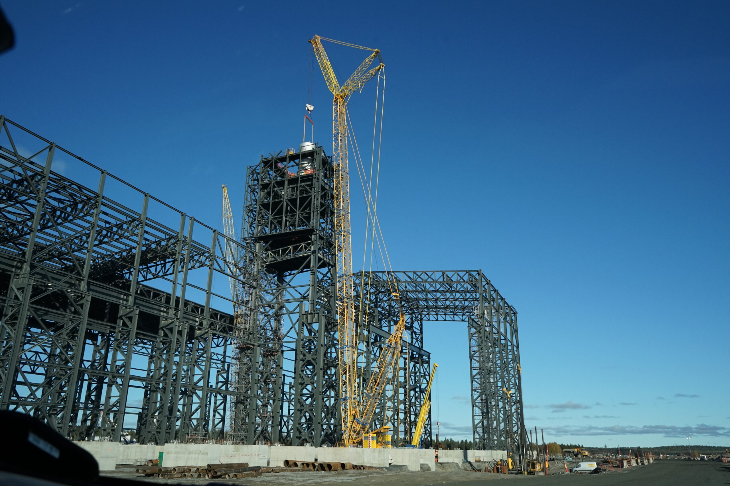 A large building under construction